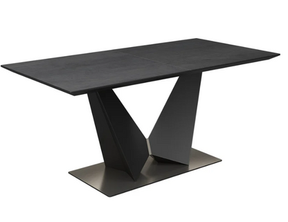 New Westin 180-220cm Grey Ceramic Butterfly Extending Dining Table