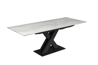 Bari 160-200cm Marble Extending Dining Table