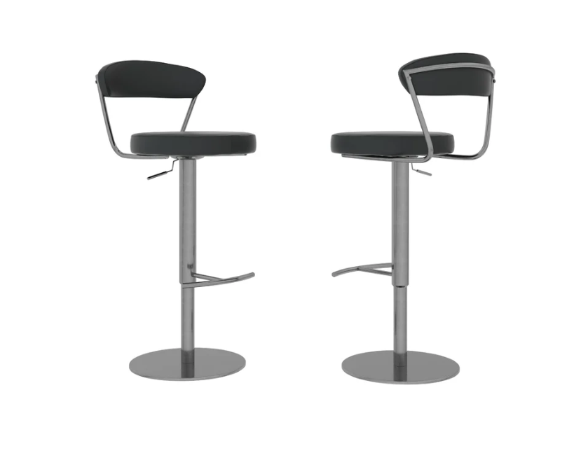 Gino Faux Leather Bar Stool