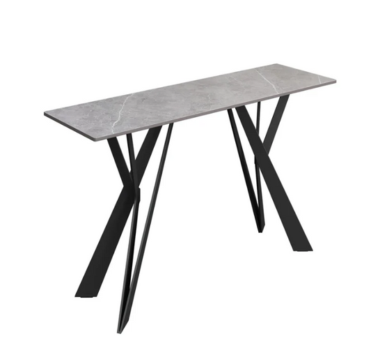 Murano Mid Grey Ceramic Console Table