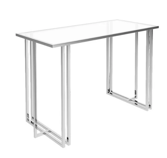 Nuno Clear Glass Console Table