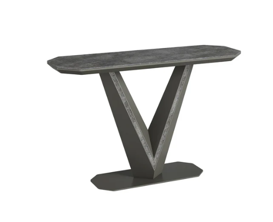Bellagio Grey Ceramic Console Table