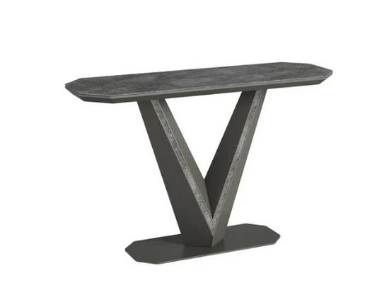 Bellagio Grey Ceramic Console Table