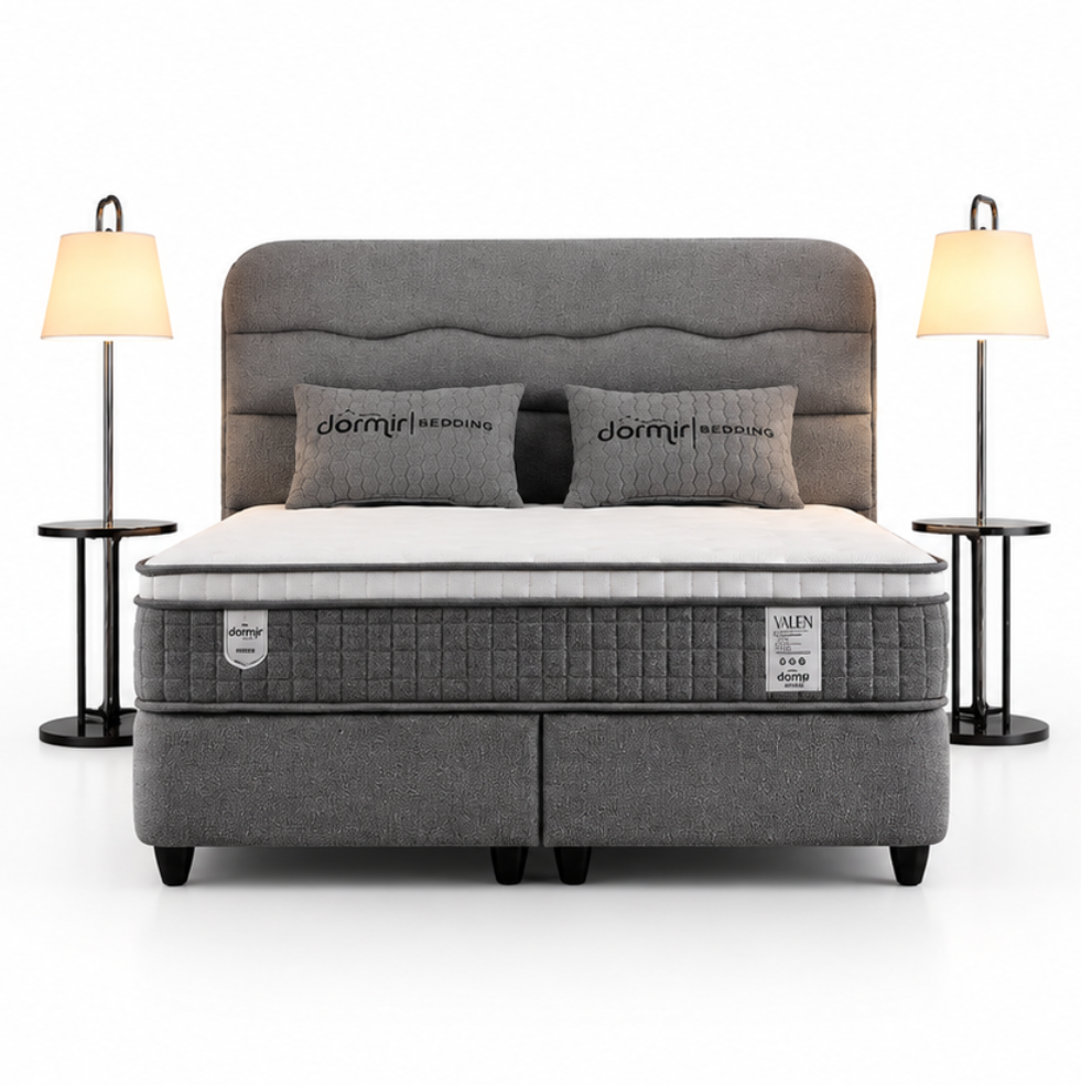 The Valen Luxury Bed | Ottoman storage