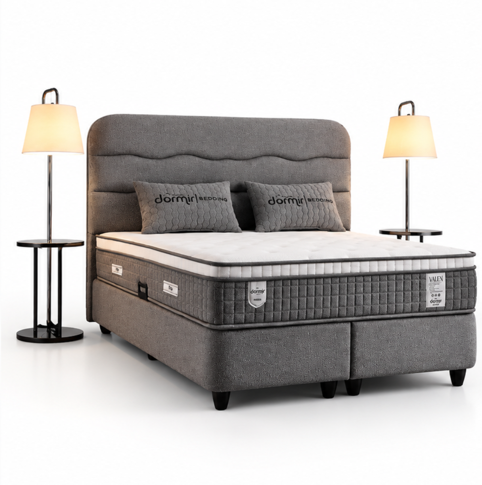 The Valen Luxury Bed | Ottoman storage