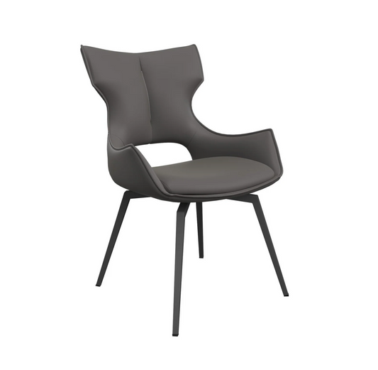 Rafaello Dining Chair | Leather finish | Swivel