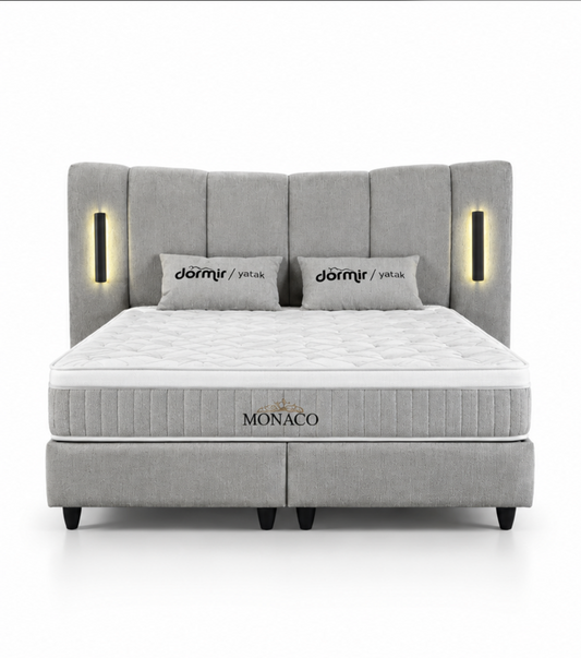 The Monaco Luxury Ottoman Bed | LED Lights
