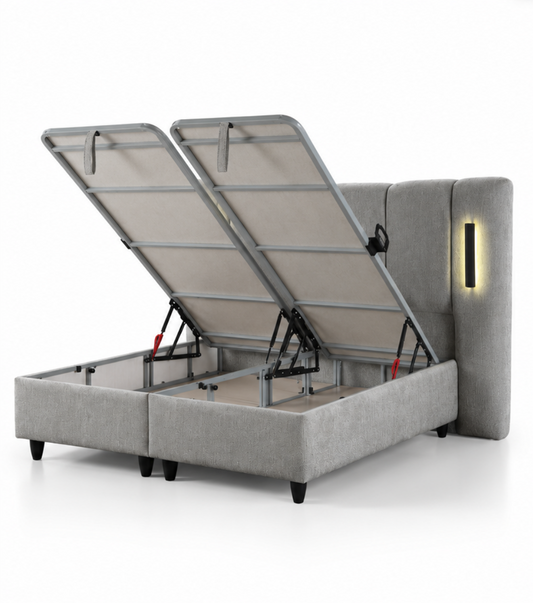 The Monaco Luxury Ottoman Bed | LED Lights