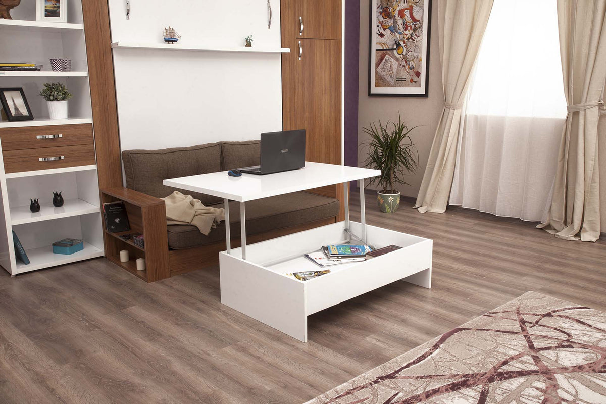 The Lift-Up Coffee Table |with Hidden Storage | Multimo