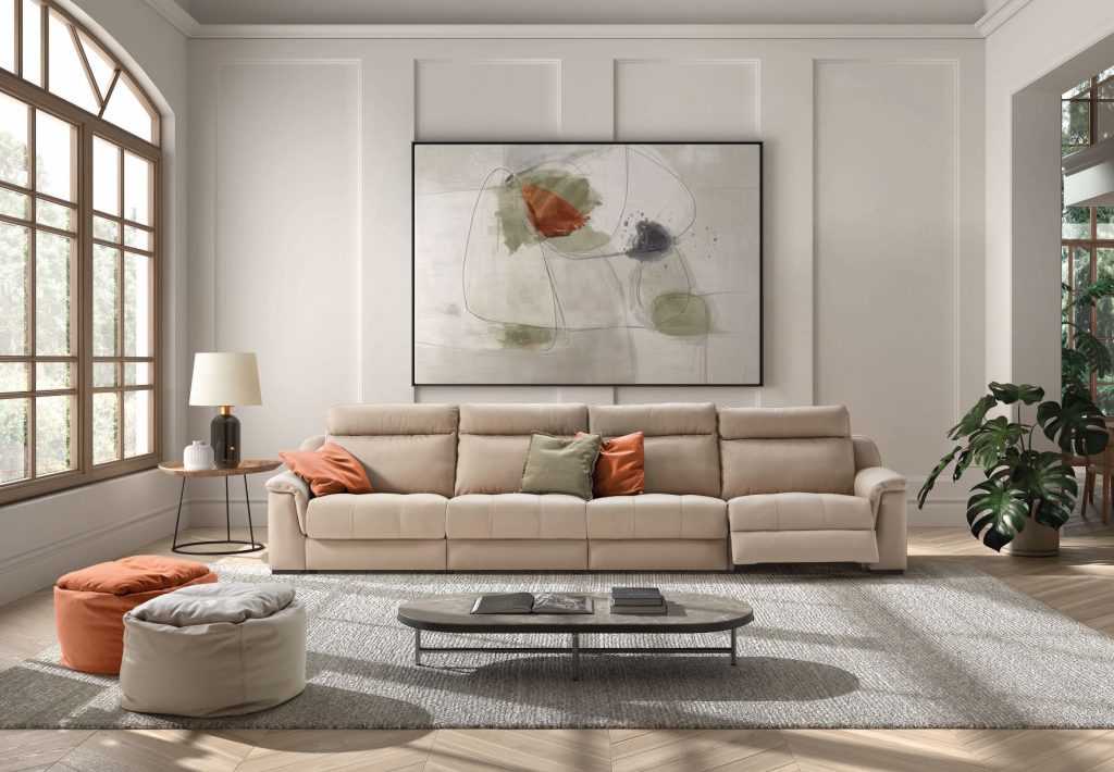 Sines Italian Leather sofa | Electric Recliner | Electric Slider