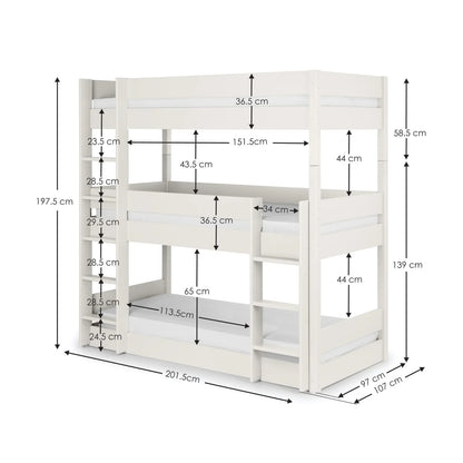 Trio Bunk Bed
