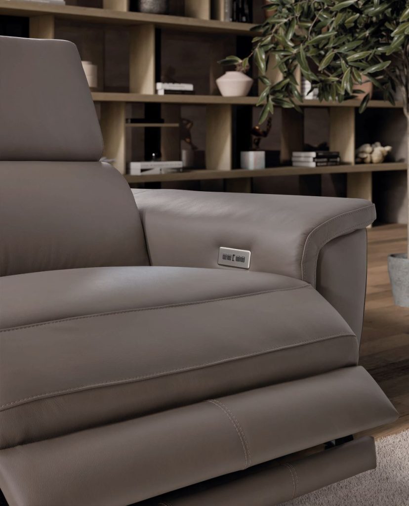 Teruel Italian Leather sofa | Electric Recliner | Electric Slider