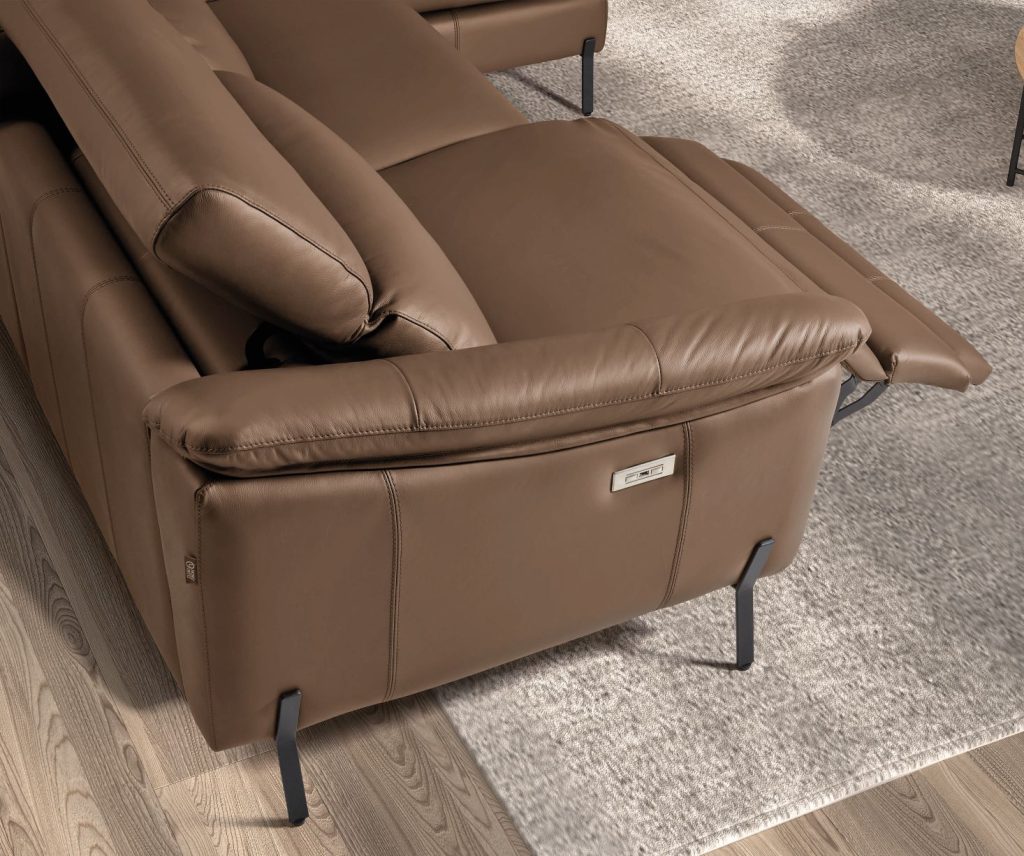 Tessa Italian Leather sofa | Electric Recliner | Electric Slider