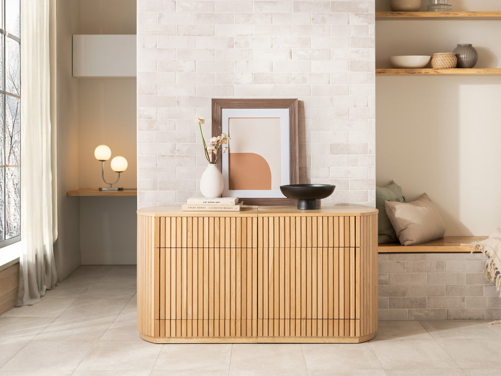 Transformer Round Sideboard - Panel Storage