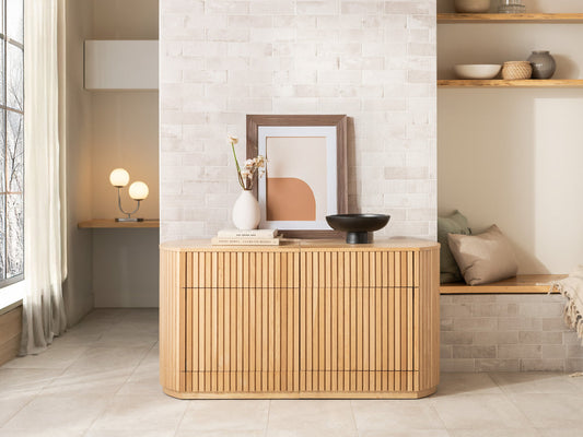 Transformer Round Sideboard - Panel Storage