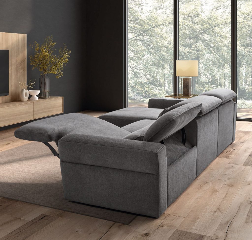 Trevi Italian Leather sofa | Electric Recliner | Electric Slider