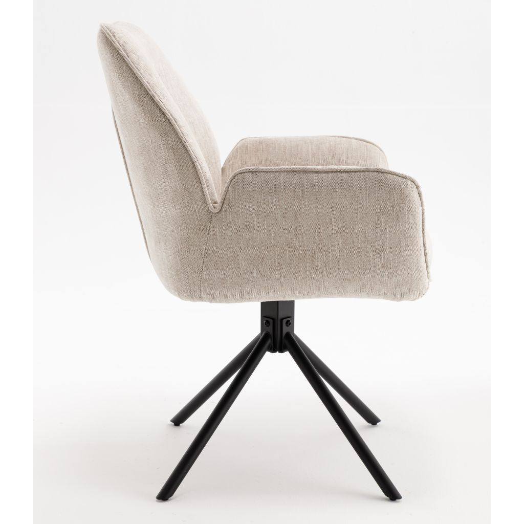 Pair of Treviso Beige Dining Chairs - image 7