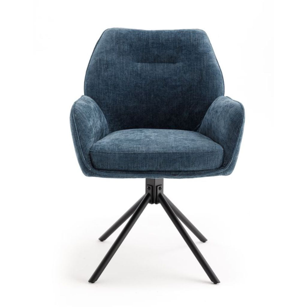 Pair of Treviso Blue Dining Chairs - image 3