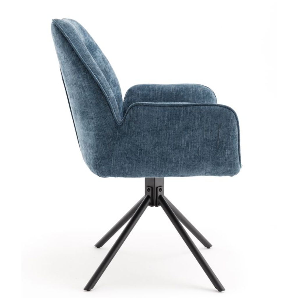 Pair of Treviso Blue Dining Chairs - image 7