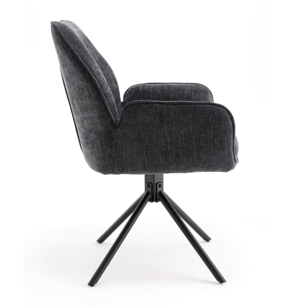 Pair of Treviso Grey Dining Chairs - image 6