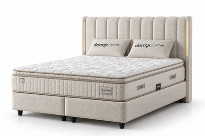 The Light Berry Luxury Ottoman Bed | LED Accent lights