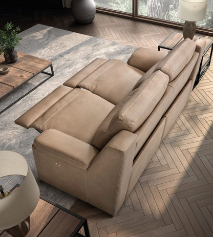 Viana Italian Leather sofa | Electric Recliner | Electric Slider