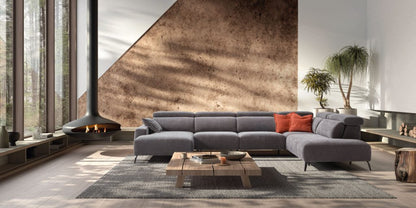 Vivian Italian Leather sofa | Electric Slider