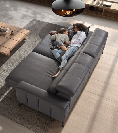 Vivian Italian Leather sofa | Electric Slider