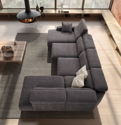 Vivian Italian Leather sofa | Electric Slider