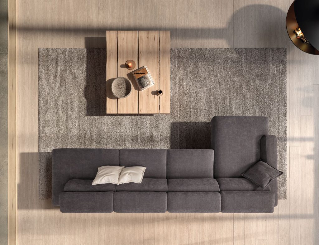 Vivian Italian Leather sofa | Electric Slider