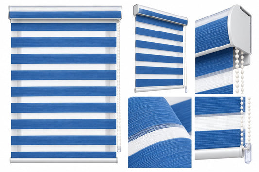 Blue Punch Window Blinds | Day & Night | 2 Yrs Warranty
