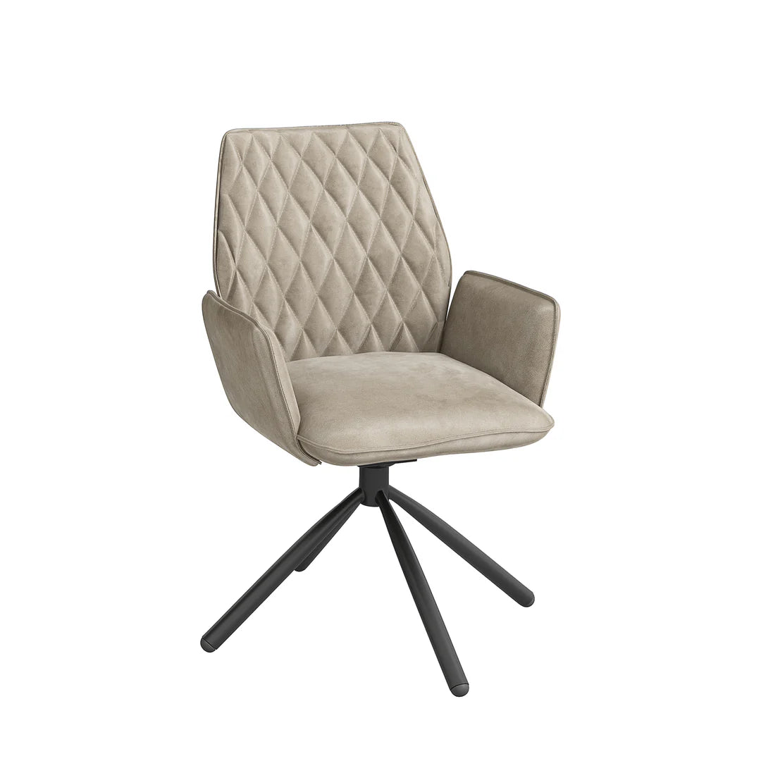 Zanetti Fabric Dining Chair Mink