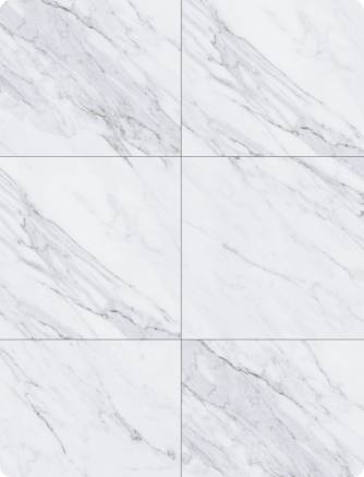 Hydrostone 6.5mm Tile SPC Flooring - Marble White