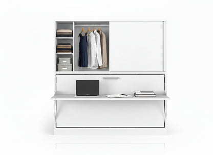 The Academy Desk Wall Bed | With Mattress | With Storage | Multimo
