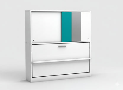 The Academy Wall Bed | With Mattress | Side Opening | Multimo