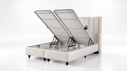 The Pandora Luxury Ottoman Bed | LED Accent lights