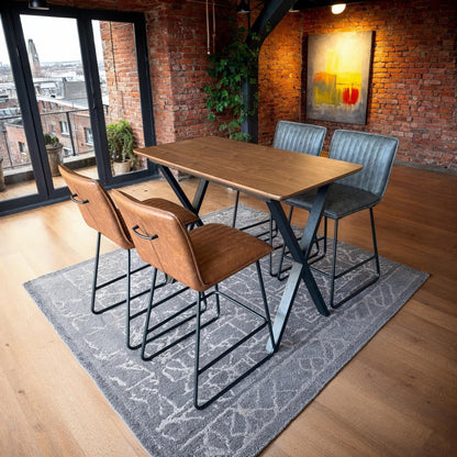 Alfie Bar Stool Grey