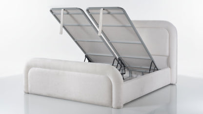 The Angel Curve Bed | Ottoman Storage