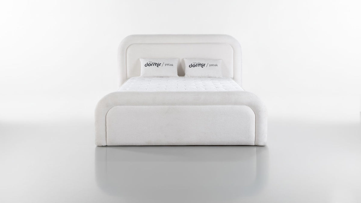 The Angel Curve Bed | Ottoman Storage