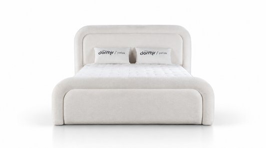 The Angel Curve Bed | Ottoman Storage