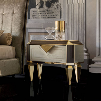 Diamanté Bedside Table