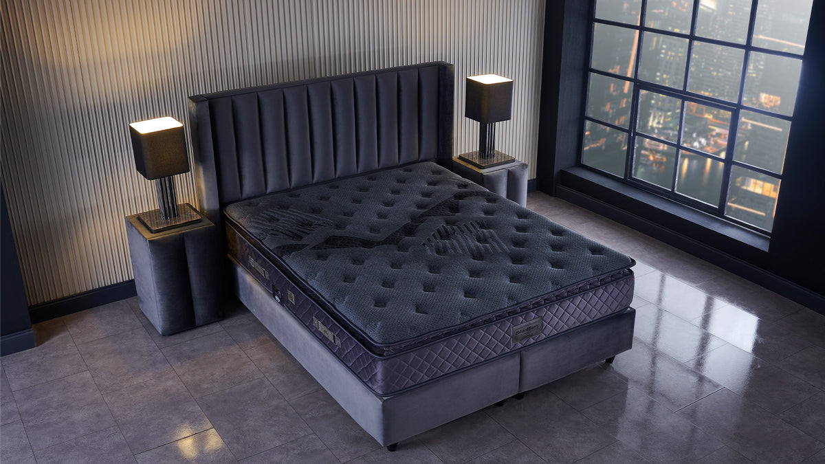 The Blackberry Luxury Bed | Ottoman Storage