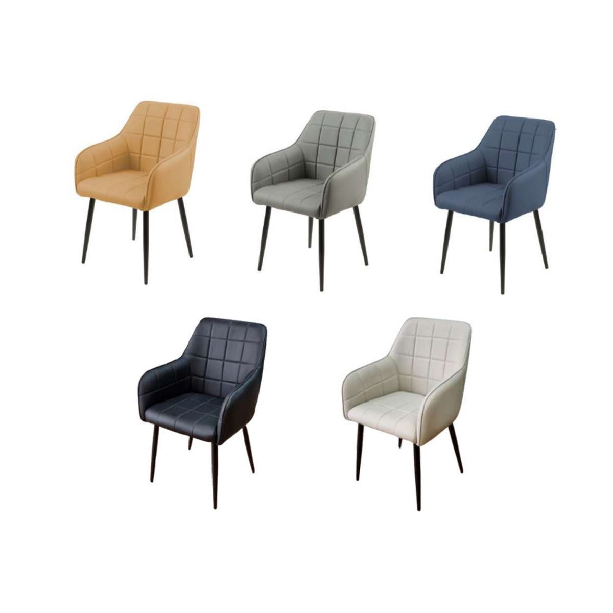 Branca Dining Chair Yellow PU