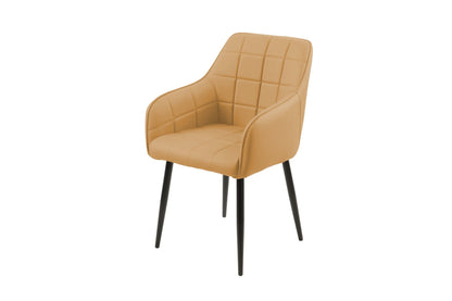 Branca Dining Chair Yellow PU