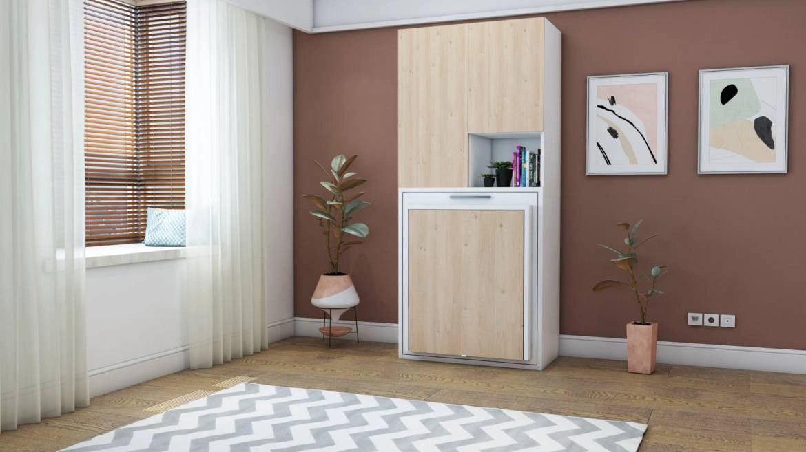 The Midi Capsule Set |Wall Bed| Bed, Desk, Shelves & Wardrobe | Multimo