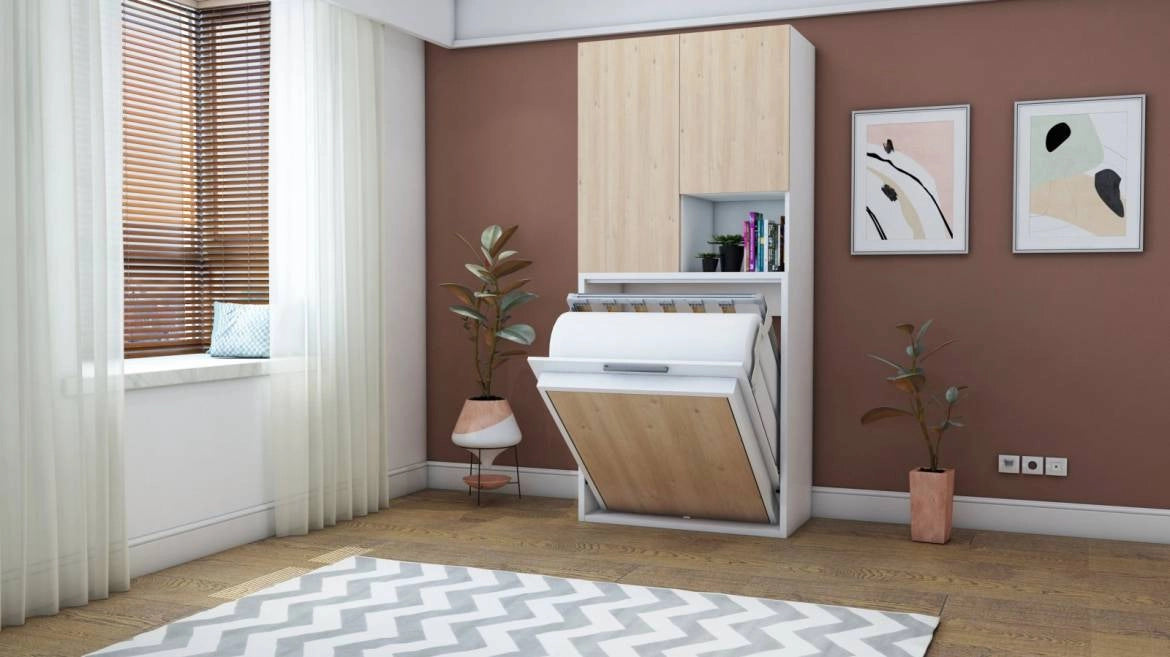 The Midi Capsule Set |Wall Bed| Bed, Desk, Shelves & Wardrobe | Multimo