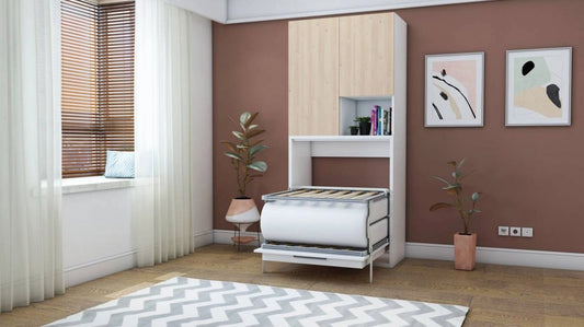 The Midi Capsule Wall Bed | With Foldable Table | Multimo
