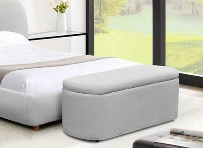 Donegal Grey Ottoman Blanket Box | Stylish Storage Solution