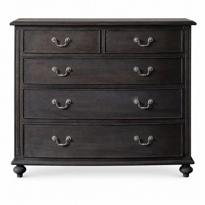 The Ebony 5 Drawer Chest | 1100 x 500 x 900mm