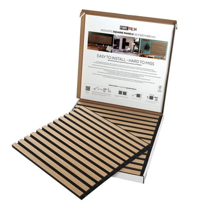 FT Acoustic Squares 520x520x22mm x 2pcs LIGHT OAK